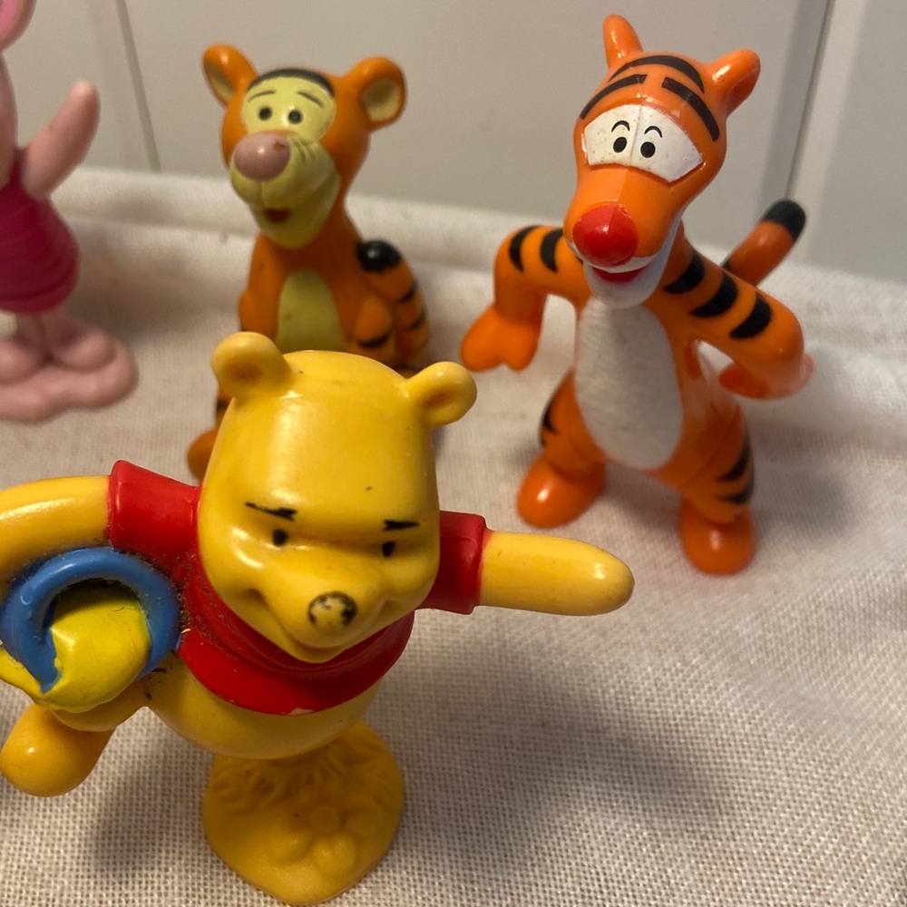 90s Winnie the Pooh and Friends 7 Figurine LOT vintage Disney Happy Meal toys - Picture 3 of 16